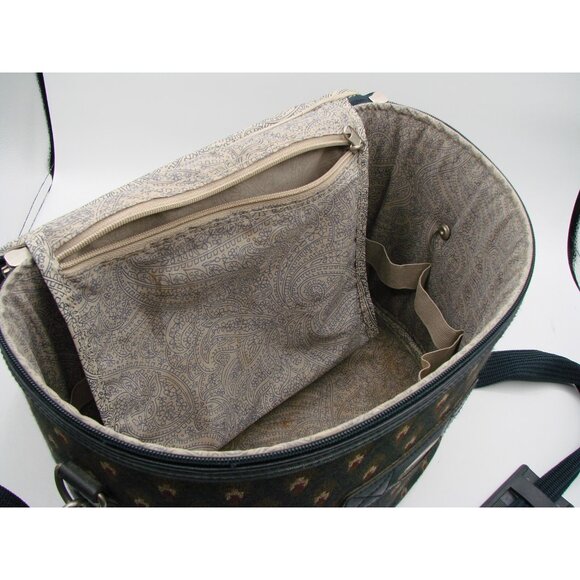 Travel Gear Small Carry On Bag Cosmetic Make-up Case Hardshell Zip Tapestry Read - Picture 9 of 16